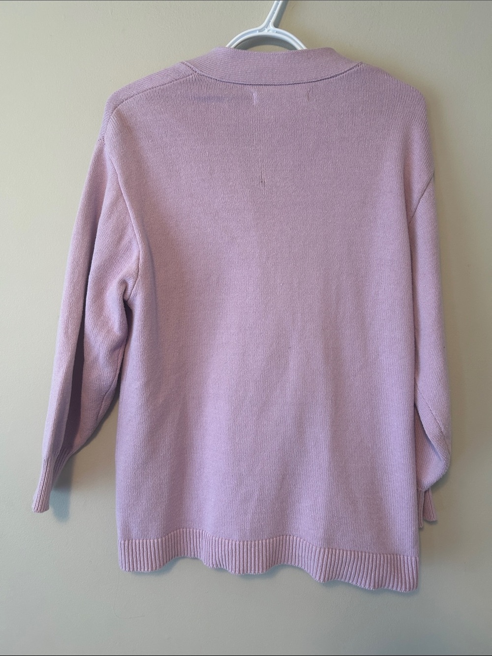 Smash + Tess Relaxed V-Neck Button Cardigan In Lavender - Picture 3 of 5